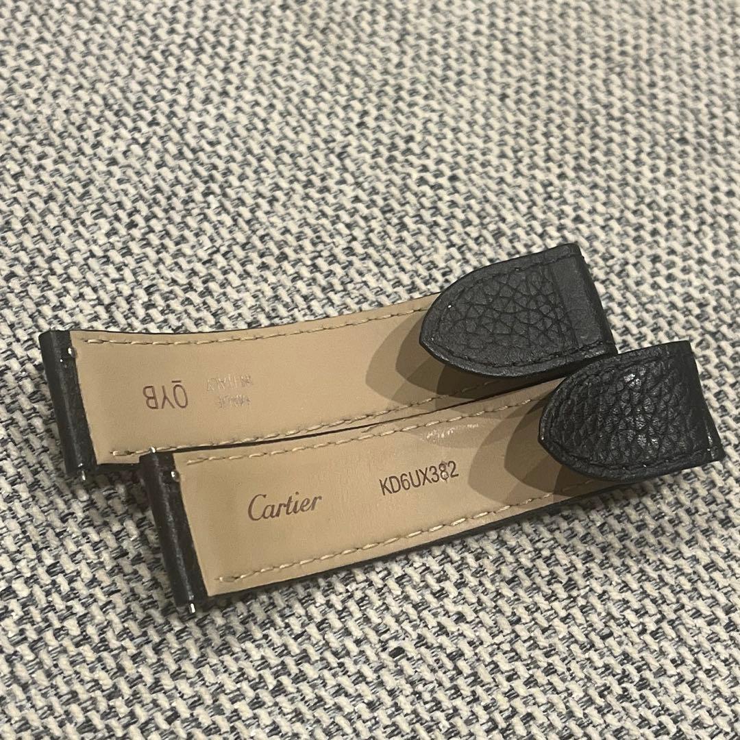 （美品）Cartier タンクソロSM カーフレザー　替えベルト　ブラック